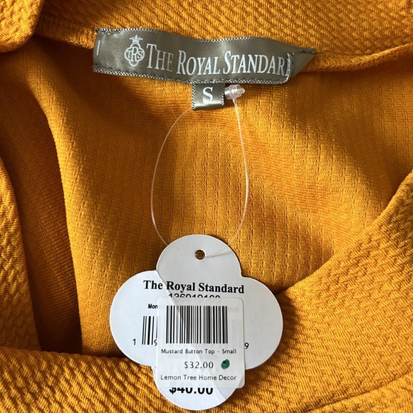 Mustard Button Top - Picture 5 of 5